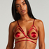 Top de bralette chain, Rojo