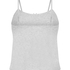 Top de pijama en pointelle, Gris