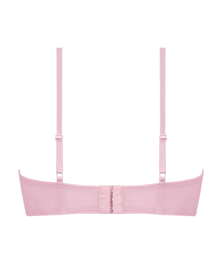 Sujetador de aros longline acolchado Juliette, Rosa