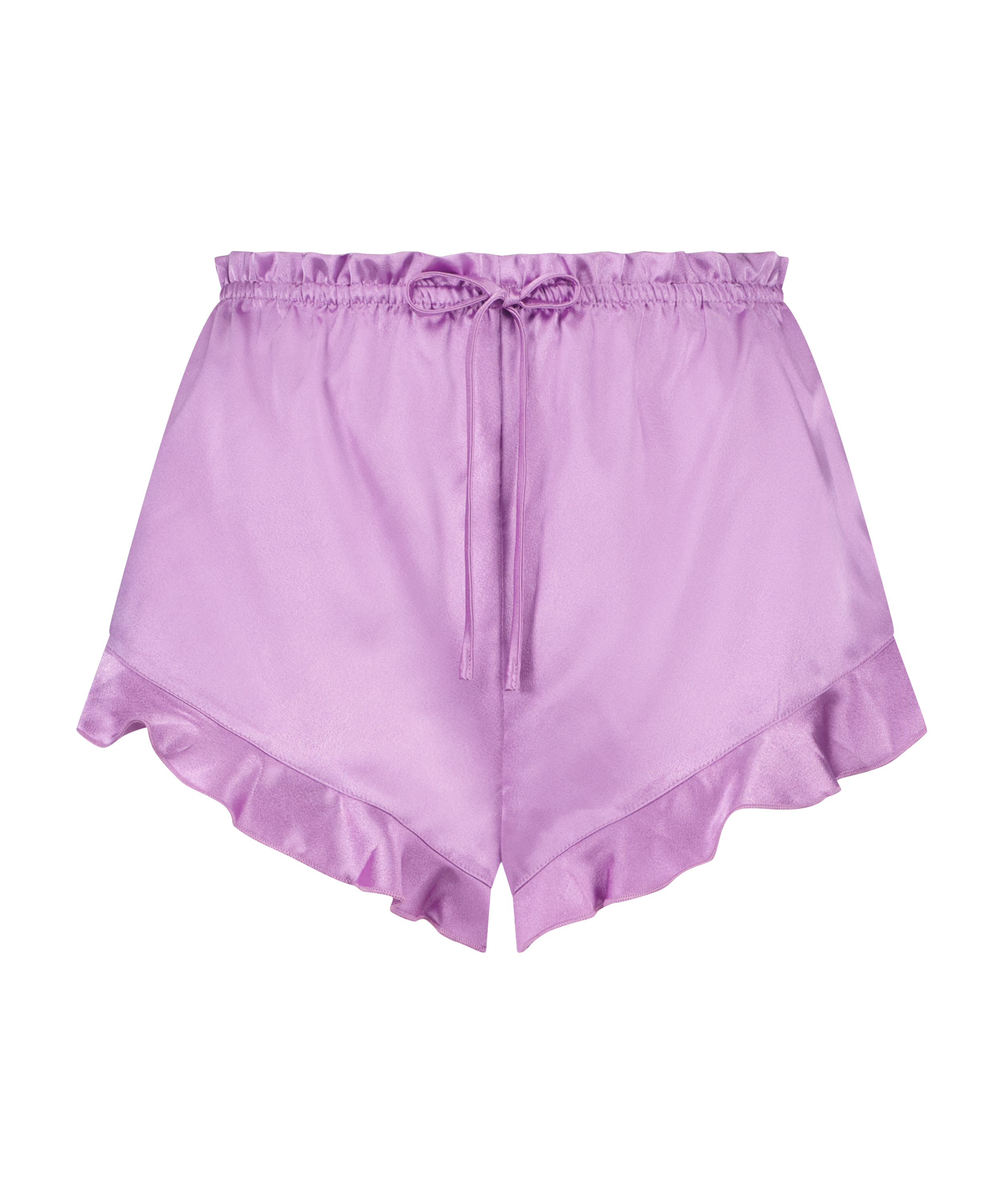 Pantalón corto de satén, Morado, main