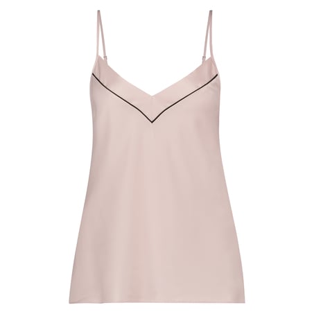Top satinado Bow, Rosa
