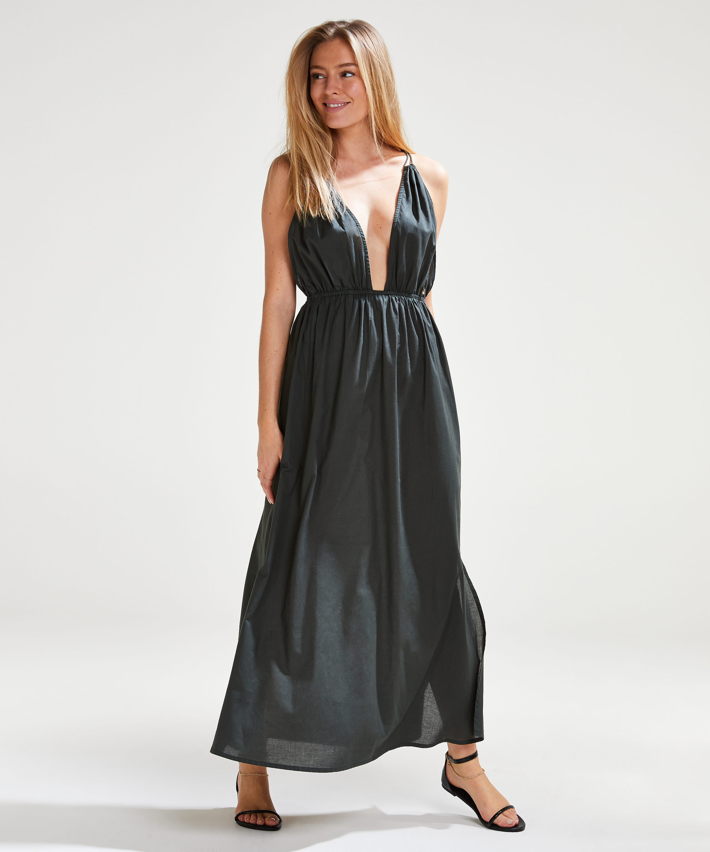Vestido maxi Doutzen, Verde, main