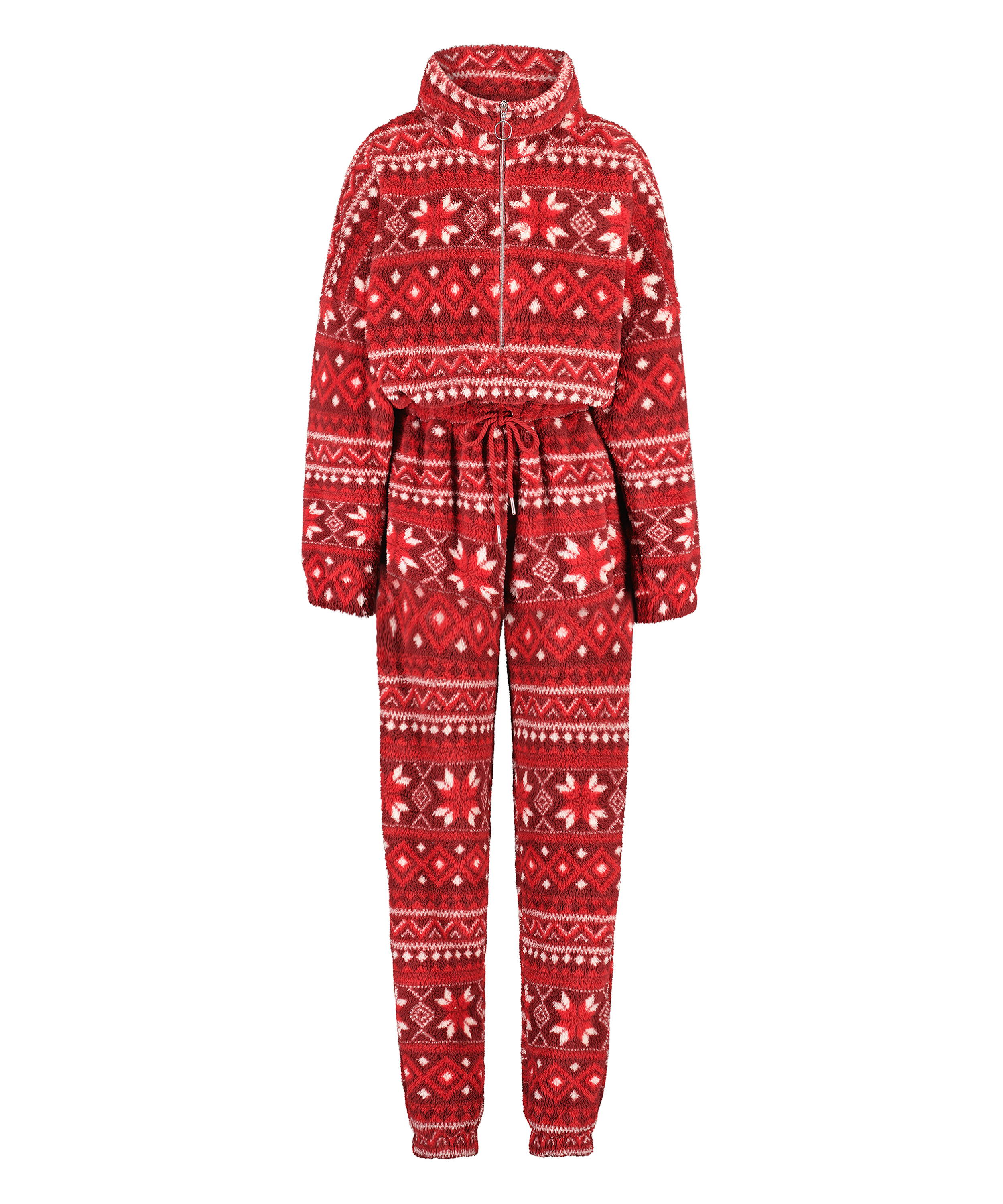Mono de franela Fairisle, Rojo, main