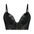 Sujetador de aros push-up preformado longline Talia, Negro