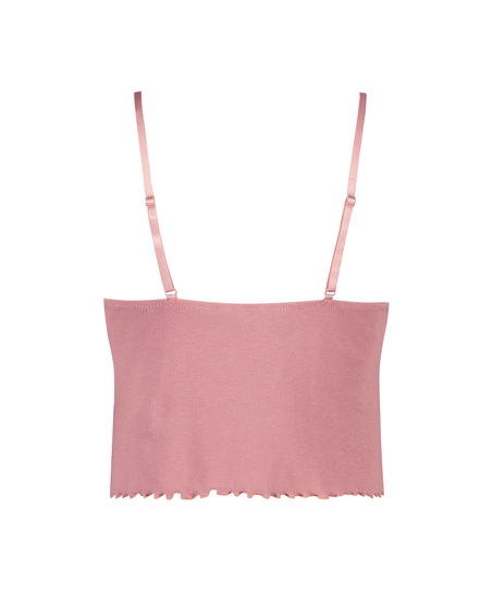Cami de canal&eacute; y encaje Mia HKM x NA-KD, Rosa