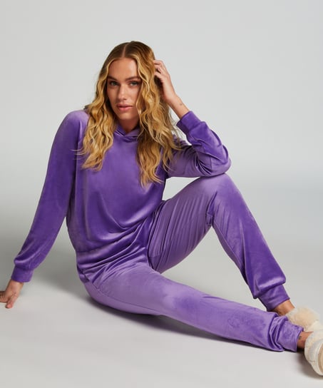 Pantalones de deporte Velours, Morado