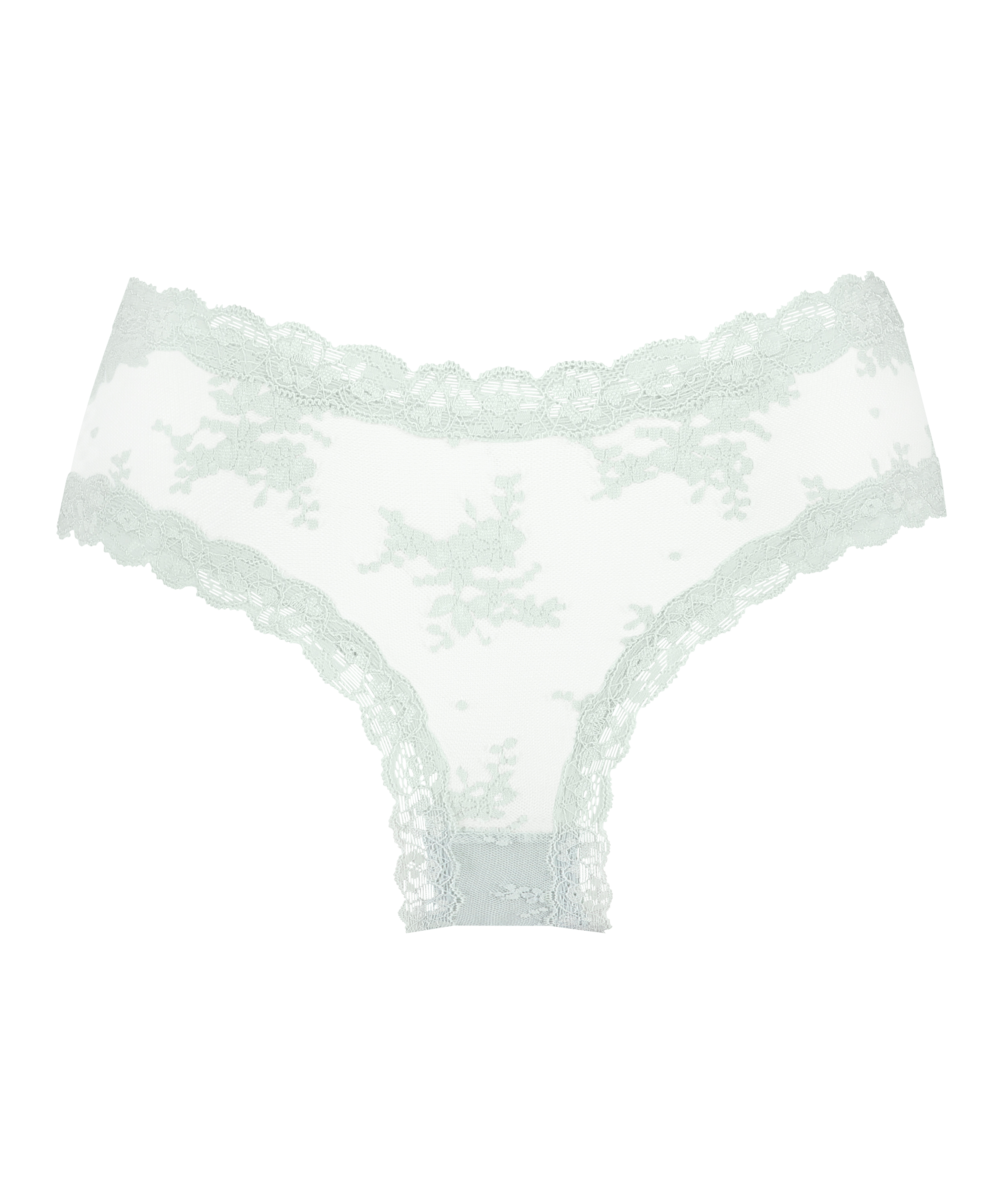 Brasile&ntilde;a en forma de V burn-out mesh, Verde, main