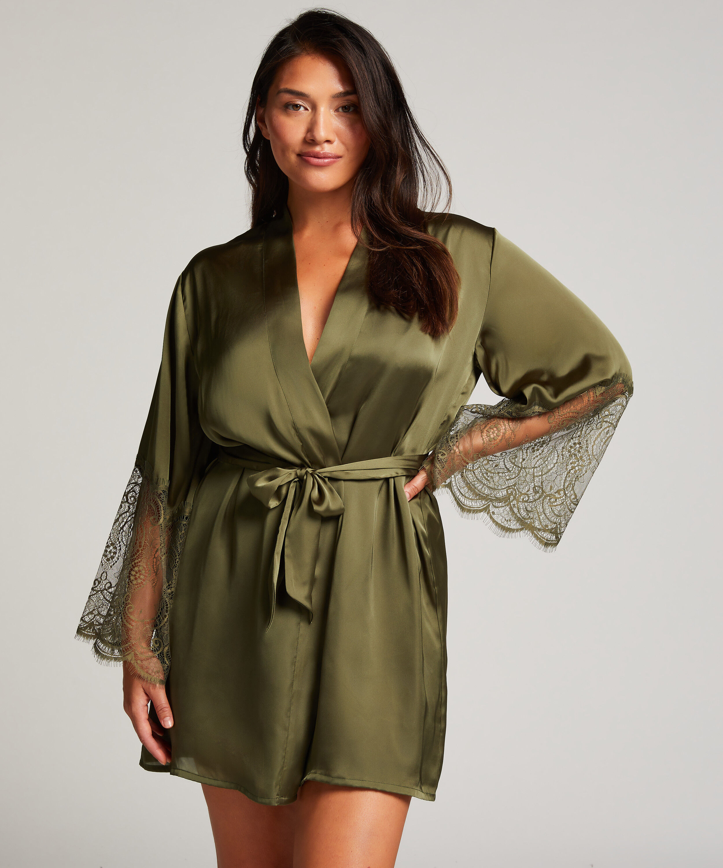 Kimono Satin, Verde