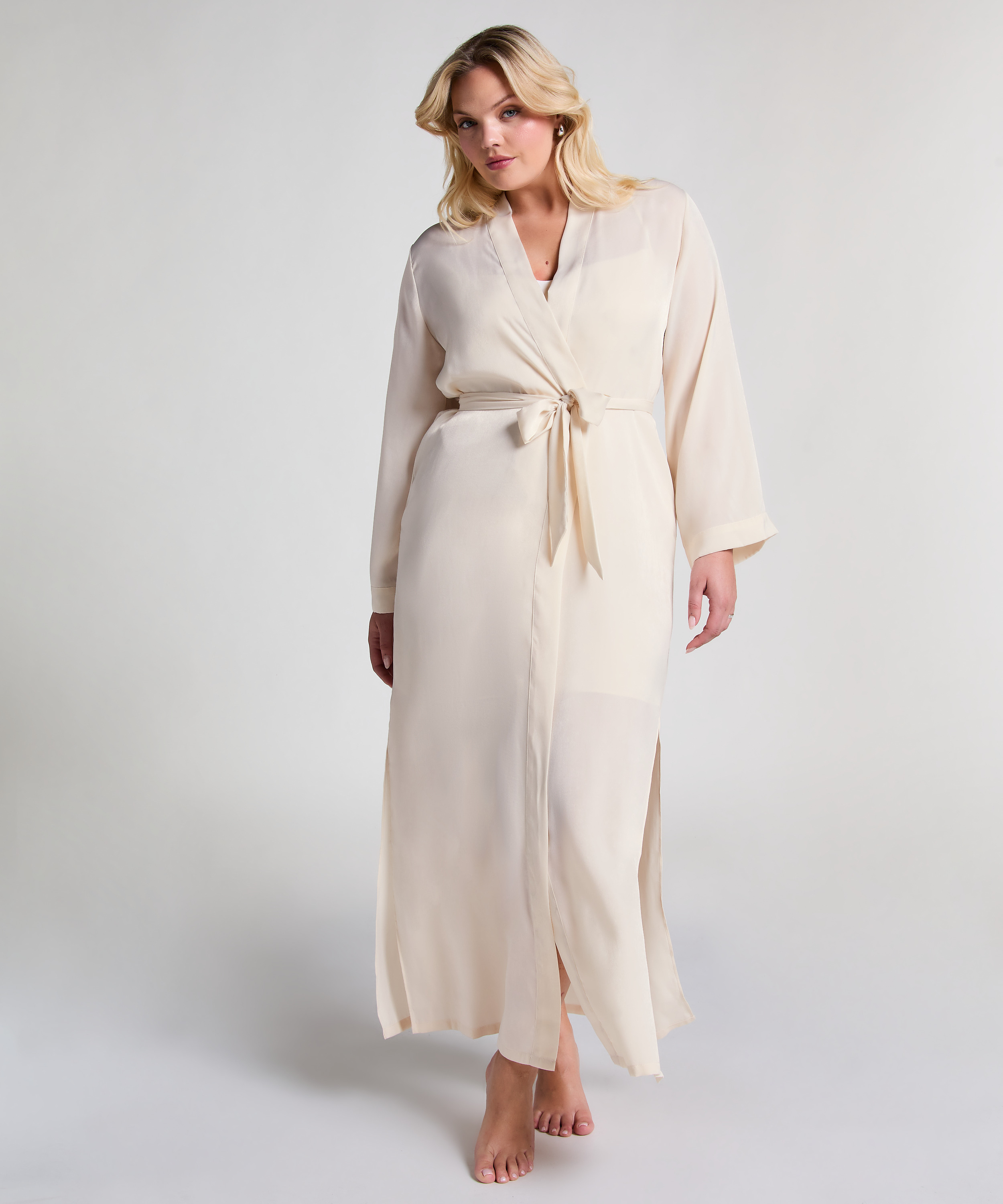 Kimono Satin, Blanco, main
