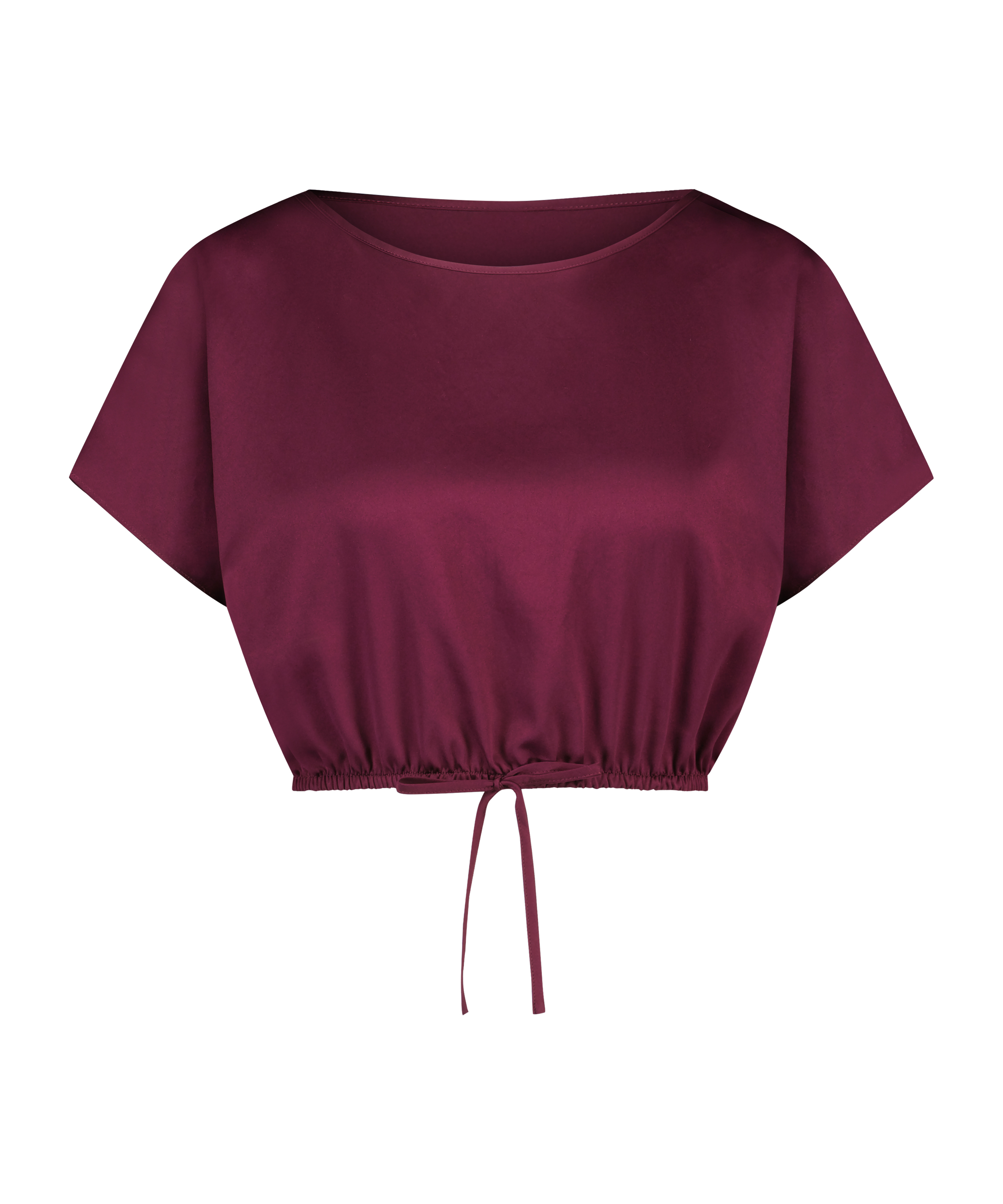Top satinado corto, Morado, main