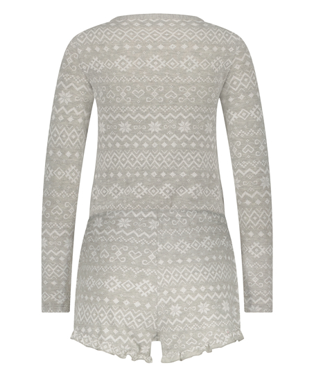 Mono corto peinado, Gris