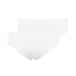 Lote de 3 braguitas brasile&ntilde;as de algod&oacute;n Georgia, Blanco