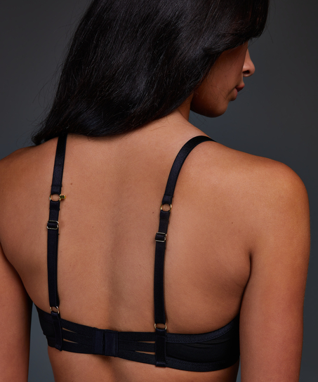 Sujetador de aros no preformado Effie, Negro