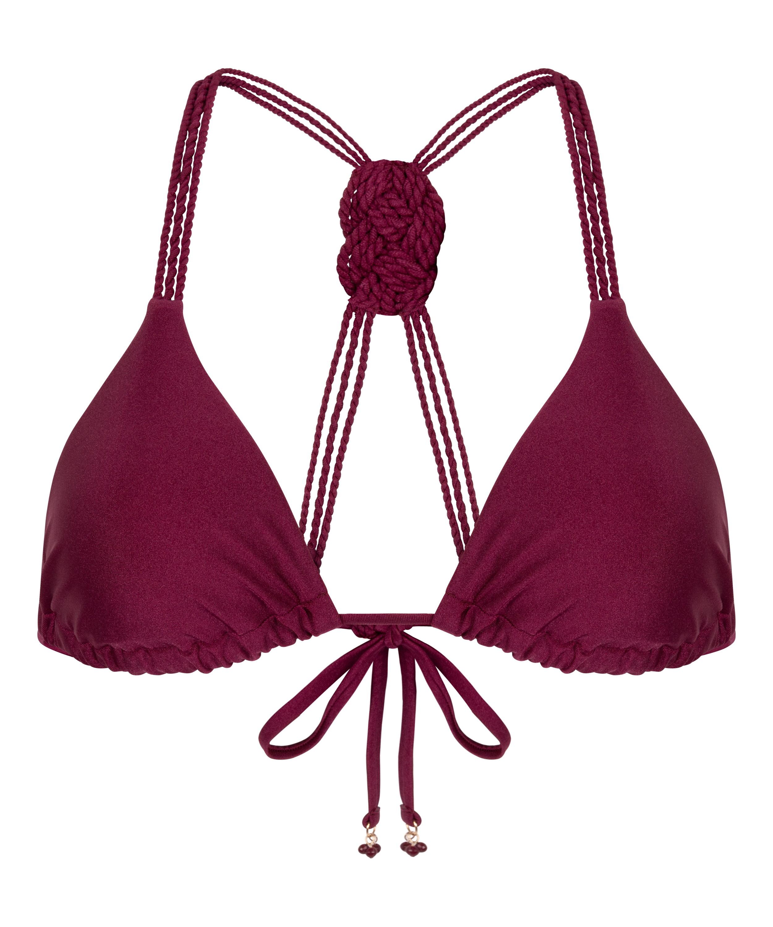Top de bikini triangular Marrakech, Rojo, main