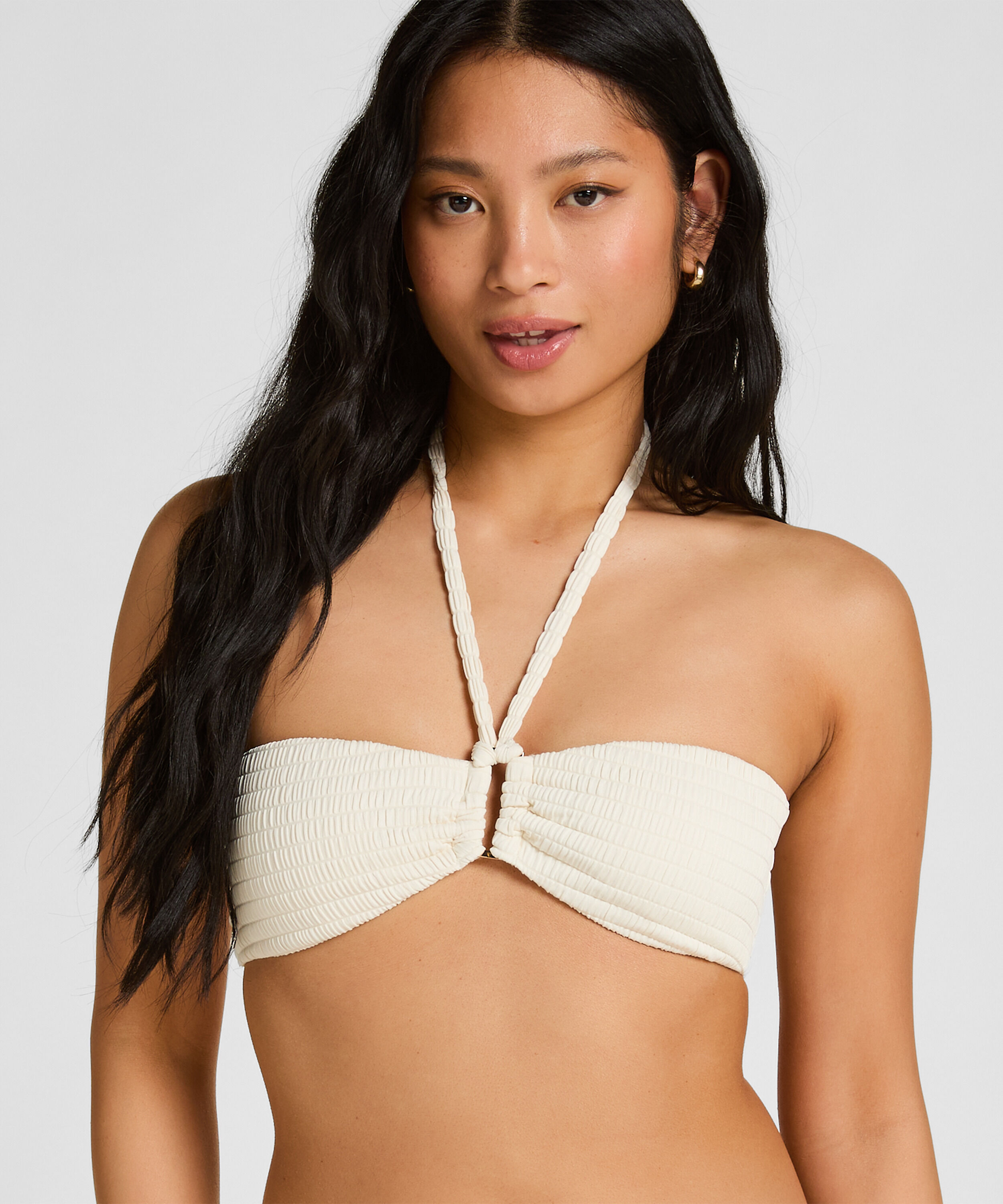 Top de Bikini Bandeau St Kitts, Blanco