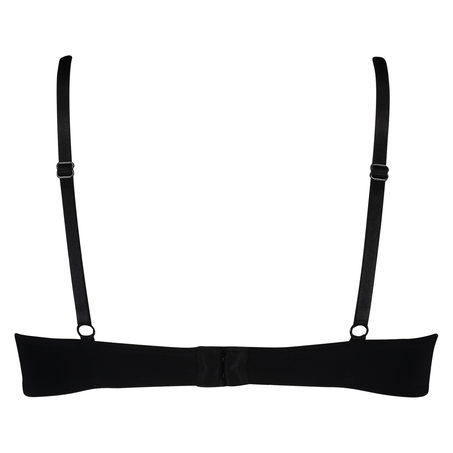 Sujetador con aros preformado Plunge, Negro