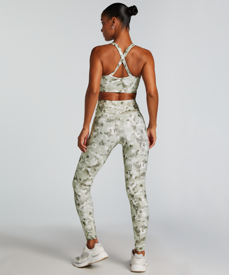HKMX Leggings de talle alto, Verde