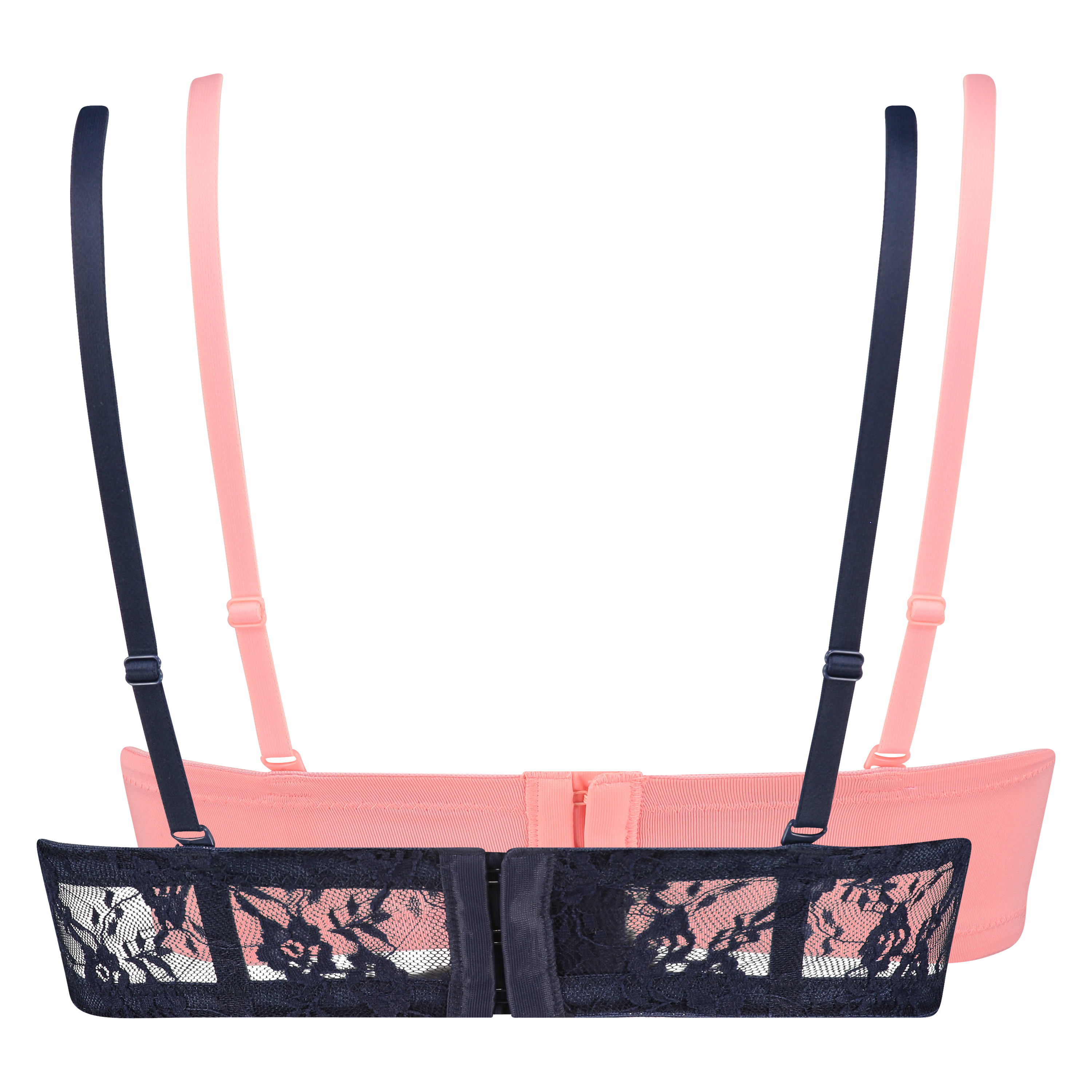 2-pack padded underwired bras Lace, Azul, main