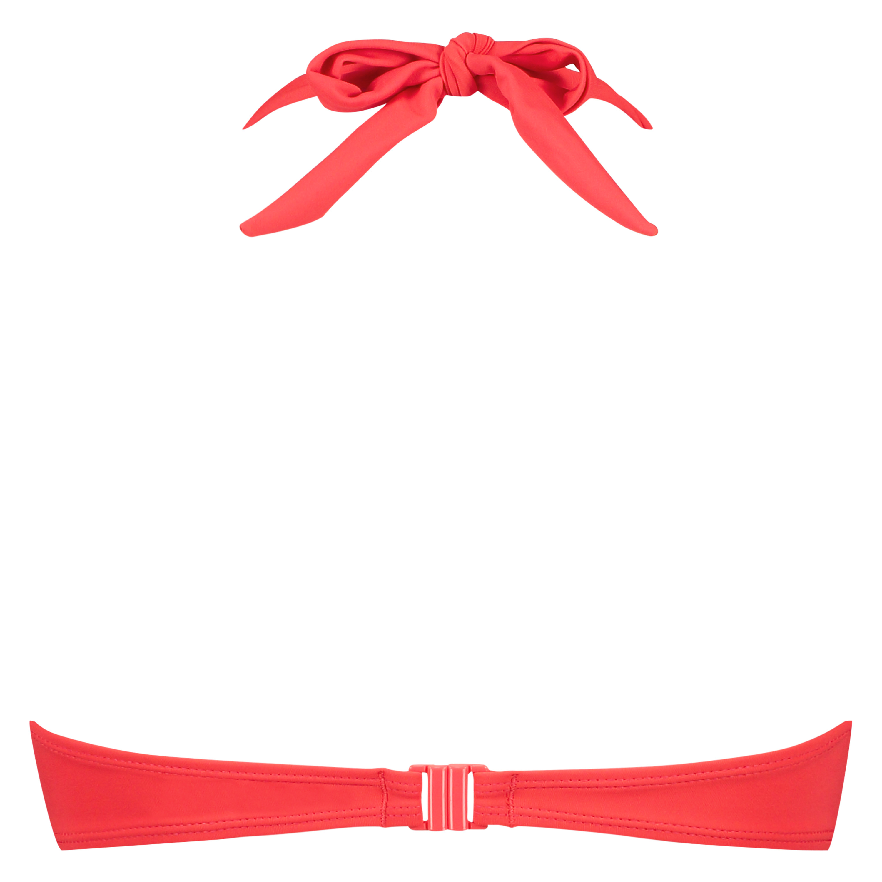 Top de bikini push-up preformado Sunset Dream Copa A - E, Rojo, main