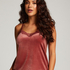 Camiseta top Velours Lace, Rosa