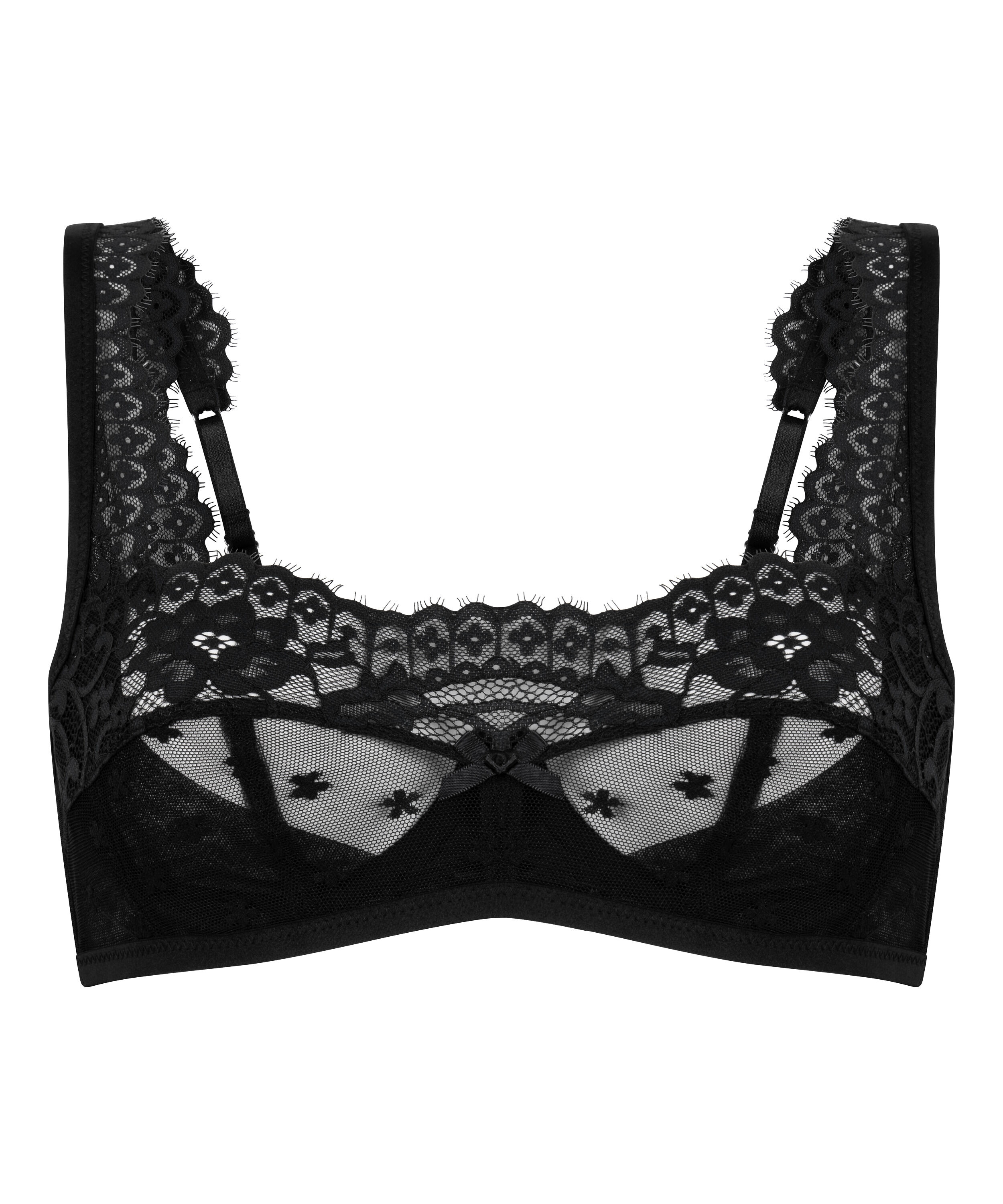 Sujetador sin aros no preformado Valora, Negro