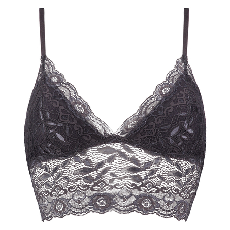 Bralette longline Fancy, Gris