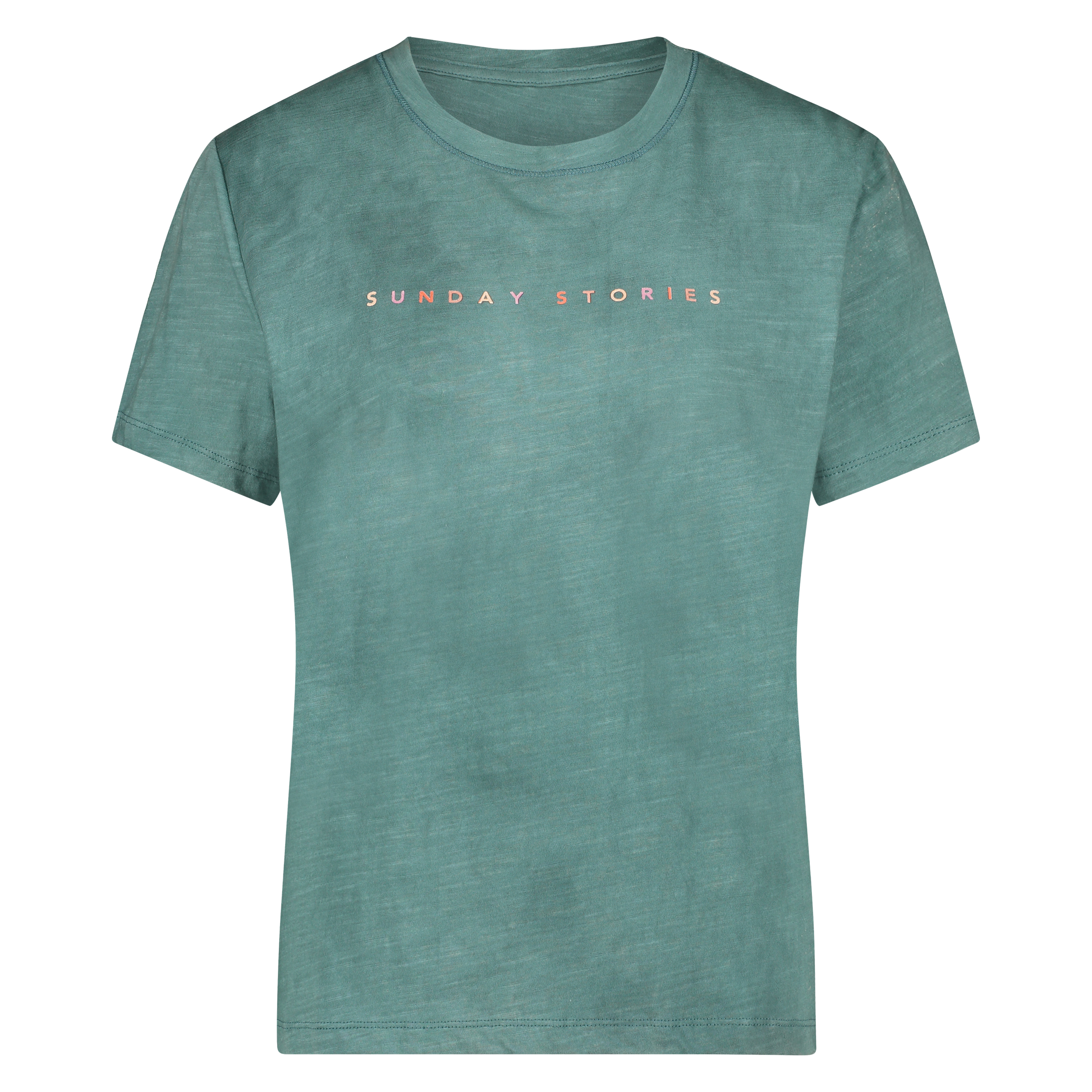 Top de pijama de manga corta, Verde, main