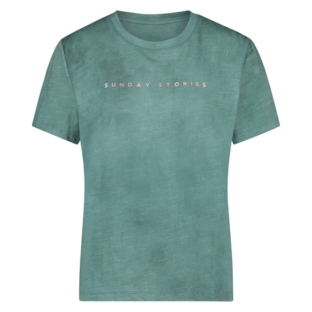 Top de pijama de manga corta, Verde