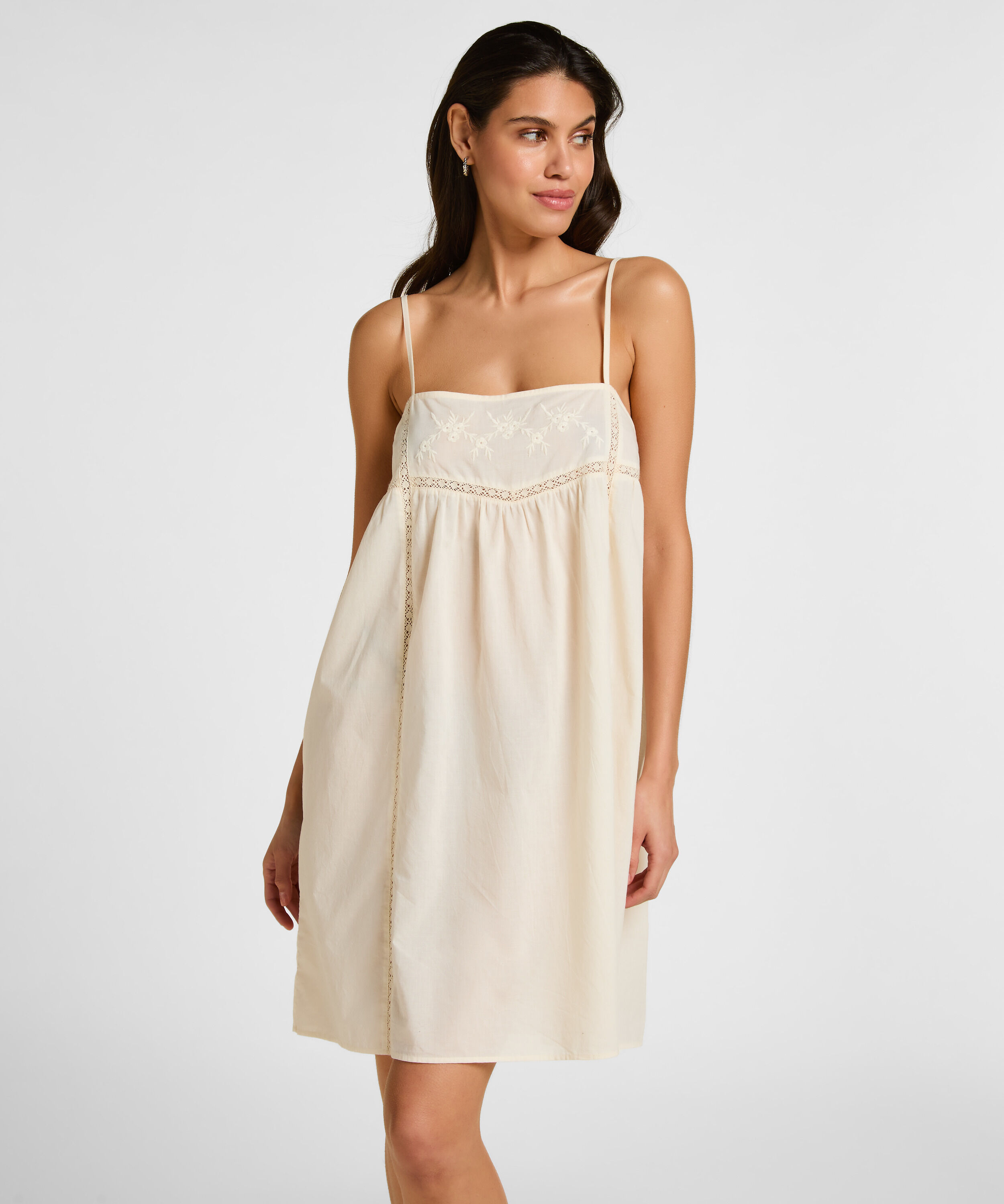 Slipdress Embroidery, Blanco