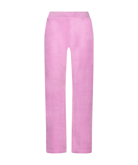 Petite Pantal&oacute;n de pijama de terciopelo, Rosa