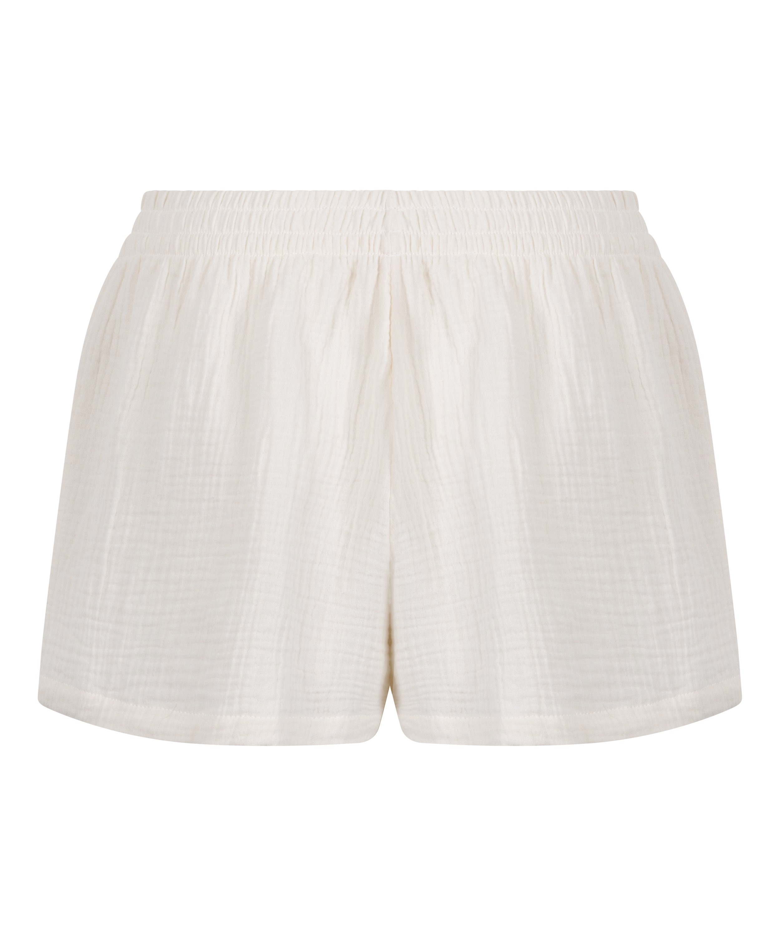 Short de muselina, Blanco, main