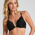 Sujetador de aros longline push-up acolchado Sabrina, Negro