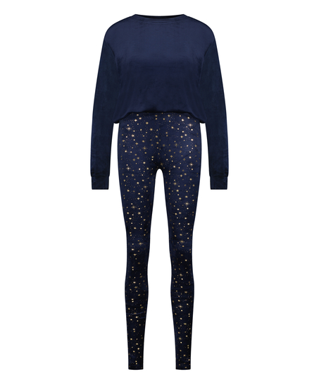 Conjunto de pijama Stardust, Azul