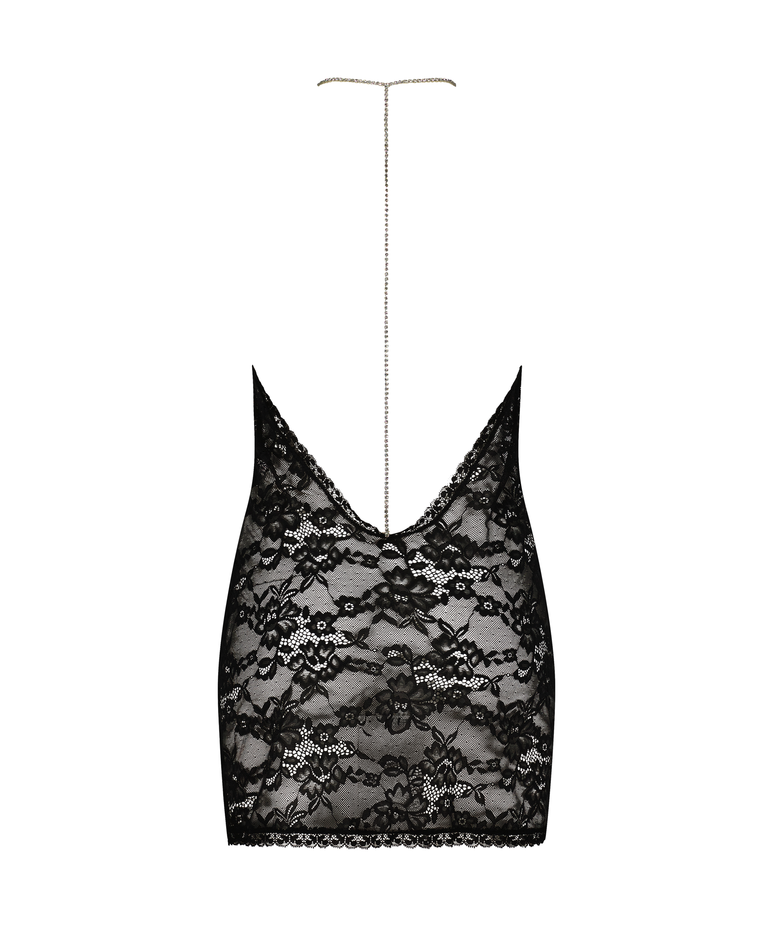 Vestido lencero Mireia, Negro, main