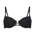 Top de bikini Holbox, Negro