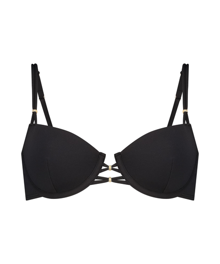 Top de bikini Holbox, Negro
