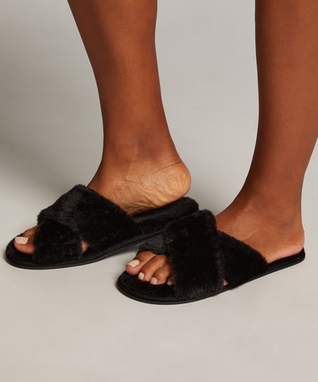 Pantuflas Lia, Negro