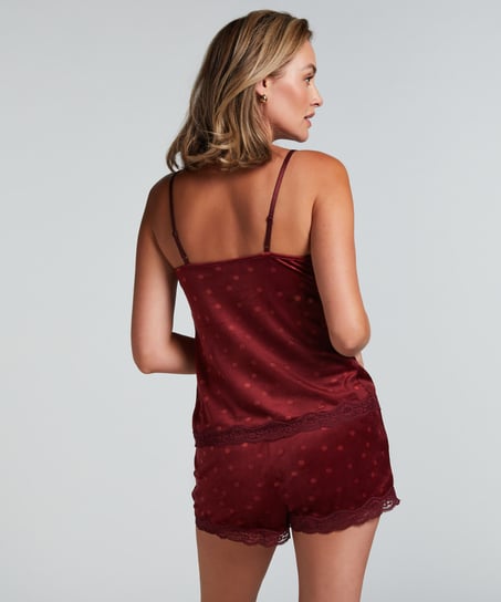 Camiseta top Velours Lace, Morado