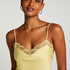 Camiseta top Satin Lace, Amarillo
