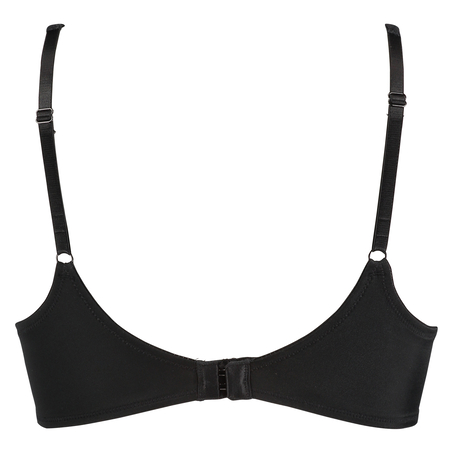 Sujetador de aros preformado Satin Fleece, Negro