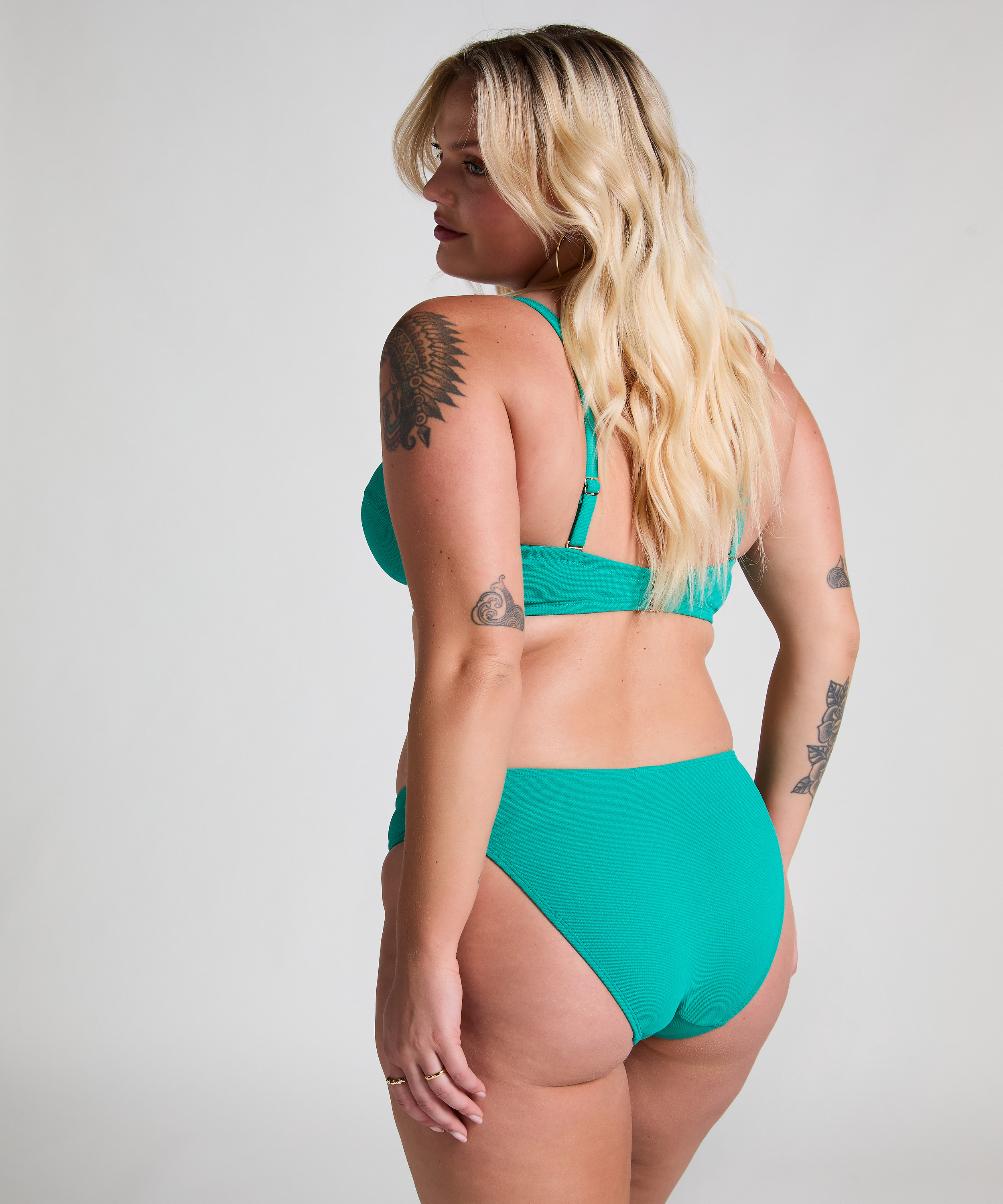 Braguita de Bikini Rio Scallop, Verde, main