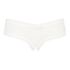 Brasileña en forma de V burn-out mesh, Blanco