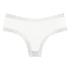 Brasileña en forma de V burn-out mesh, Blanco
