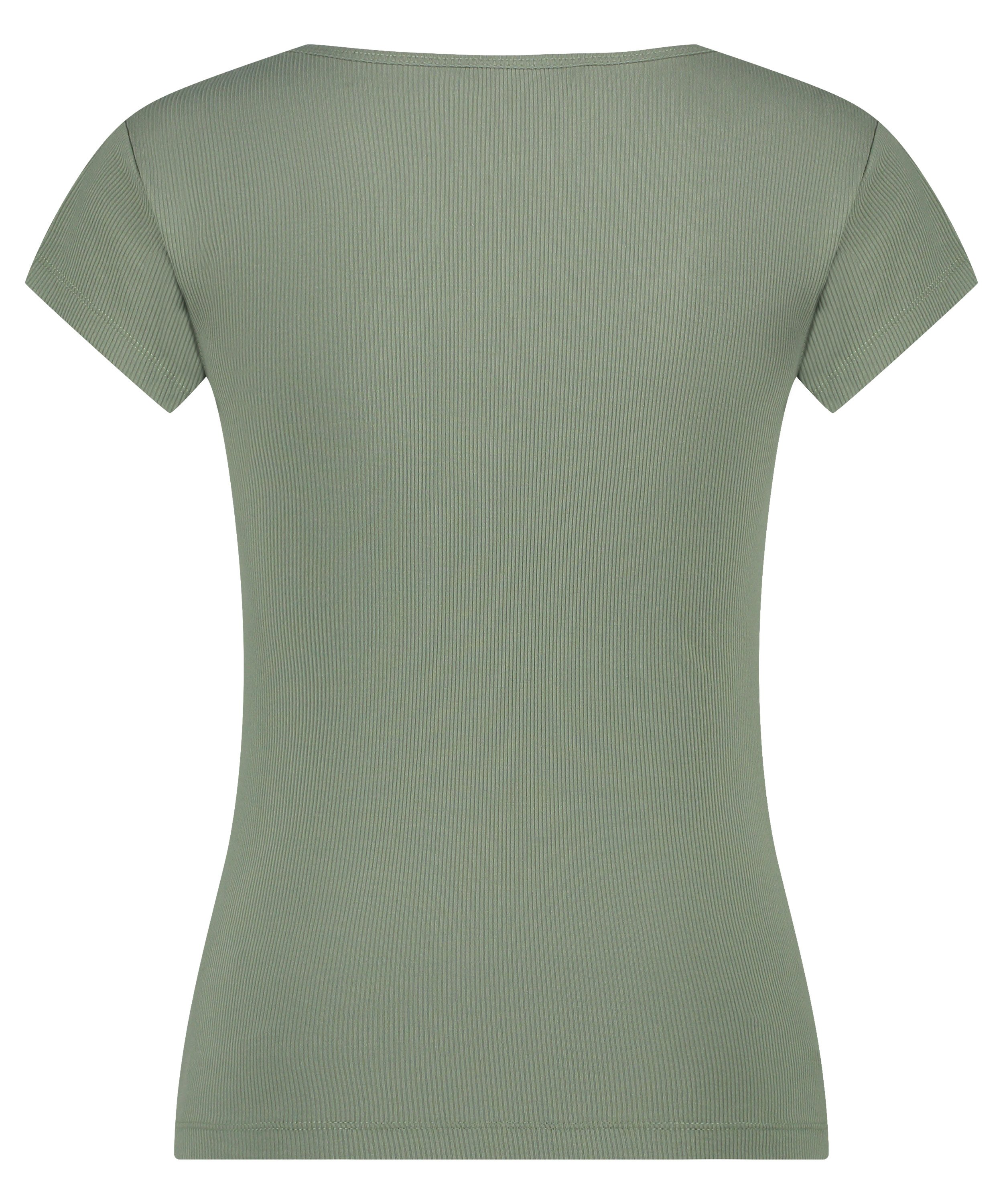 Top de pijama Henley, Verde, main