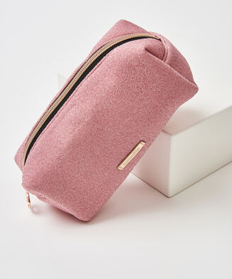 Bolso de maquillaje Glitter, Rosa