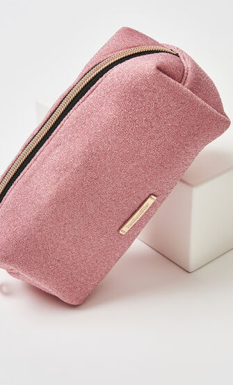 Bolso de maquillaje Glitter, Rosa