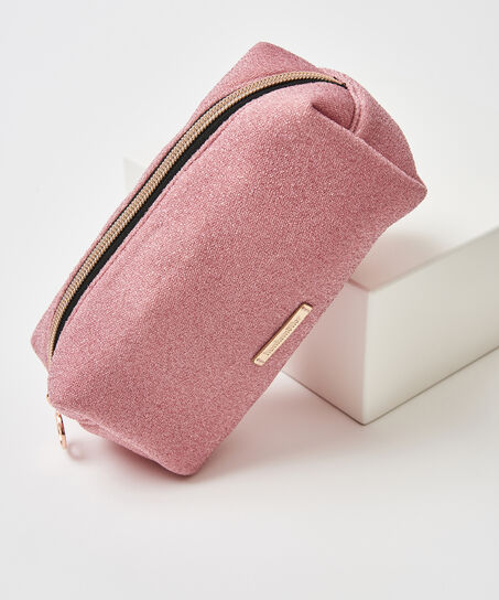 Bolso de maquillaje Glitter, Rosa