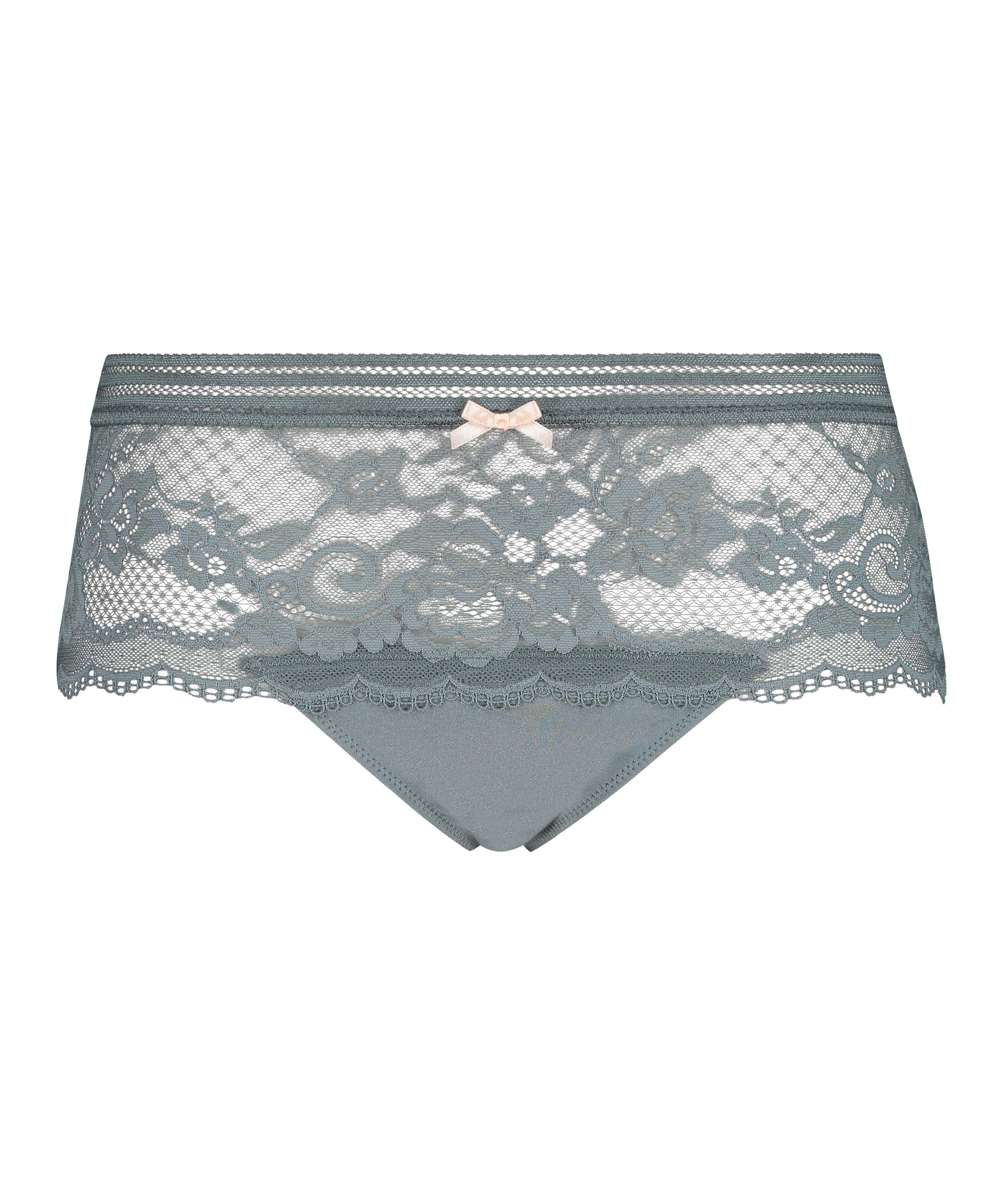 Tanga bóxer de tiro alto Loredana, Gris, main