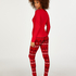 Leggings de terciopelo, Rojo