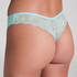 Invisible Tanga Lace Back, Azul